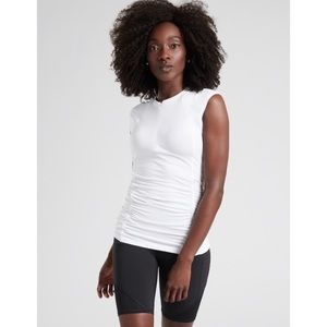 ATHLETA Pacifica contoured tank white